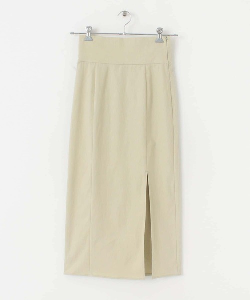 HEYUMM（ヘユム）の「ストレッチスリットナロースカート（スカート・レディース・ブラック/ブルー/アイボリー/ブラウン・ONE）」の2枚目の写真