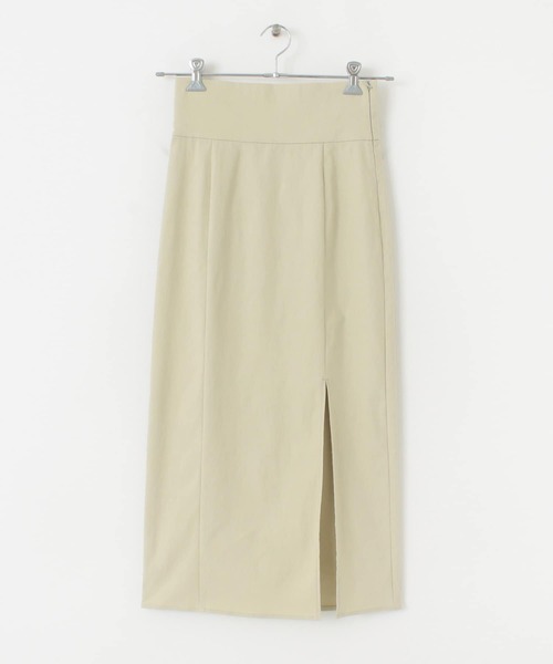 HEYUMM（ヘユム）の「ストレッチスリットナロースカート（スカート・レディース・ブラック/ブルー/アイボリー/ブラウン・ONE）」の6枚目の写真