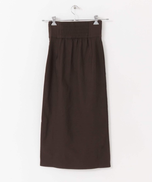 HEYUMM（ヘユム）の「ストレッチスリットナロースカート（スカート・レディース・ブラック/ブルー/アイボリー/ブラウン・ONE）」の9枚目の写真