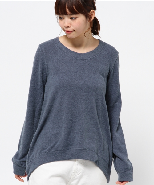 OUTLET（アウトレット）の「【Discoat Petit】起毛ニットソーU/N（Tシャツ/カットソー・レディース・グレー/チャコールグレー/ブルー/ボルドー・FREE）」の3枚目の写真