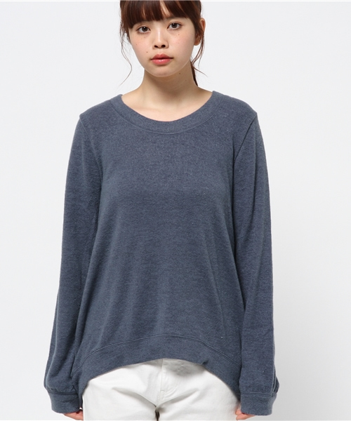 OUTLET（アウトレット）の「【Discoat Petit】起毛ニットソーU/N（Tシャツ/カットソー・レディース・グレー/チャコールグレー/ブルー/ボルドー・FREE）」の5枚目の写真
