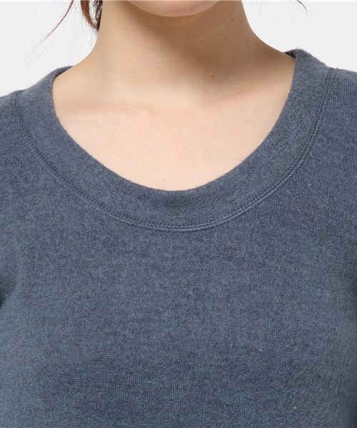 OUTLET（アウトレット）の「【Discoat Petit】起毛ニットソーU/N（Tシャツ/カットソー・レディース・グレー/チャコールグレー/ブルー/ボルドー・FREE）」の8枚目の写真
