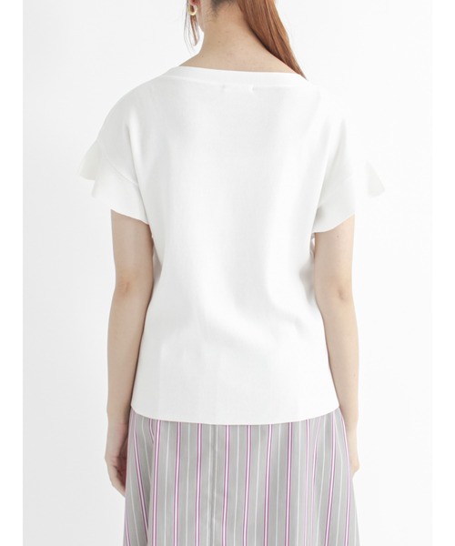 Te chichi(テチチ)の「フレアスリーブニット(ニット/セーター・レディース・ブラック/ブラウン/オフホワイト/グリーン・フリ-)」の12枚目の写真