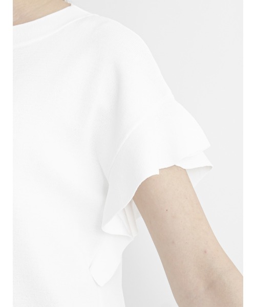 Te chichi(テチチ)の「フレアスリーブニット(ニット/セーター・レディース・ブラック/ブラウン/オフホワイト/グリーン・フリ-)」の14枚目の写真