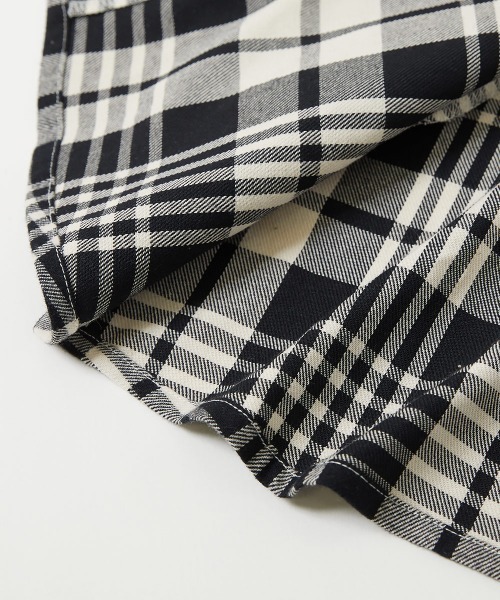 devirock（デビロック）の「ネルシャツ ワンピース（シャツワンピース・キッズ・ブラック/ネイビー/ブラウン/レッド/グリーン/アイボリー・110cm/100cm/120cm/130cm/140cm/150cm/160cm）」の16枚目の写真