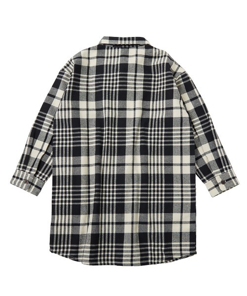 devirock（デビロック）の「ネルシャツ ワンピース（シャツワンピース・キッズ・ブラック/ネイビー/ブラウン/レッド/グリーン/アイボリー・110cm/100cm/120cm/130cm/140cm/150cm/160cm）」の18枚目の写真