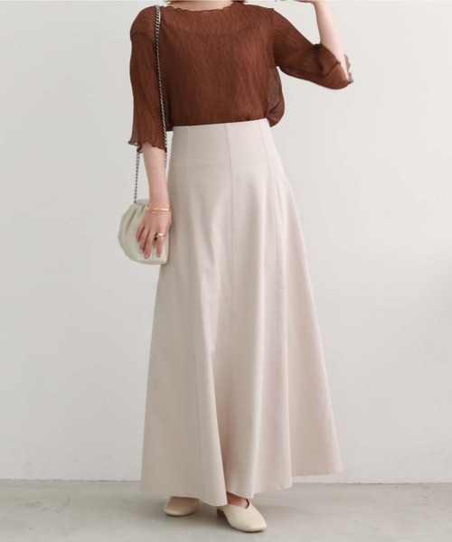 archives（アルシーヴ）の「Ｔ／Ｒバックレースアップスカート（スカート・レディース・ブラック/ブラウン/アイボリー/モカ・MEDIUM）」の8枚目の写真