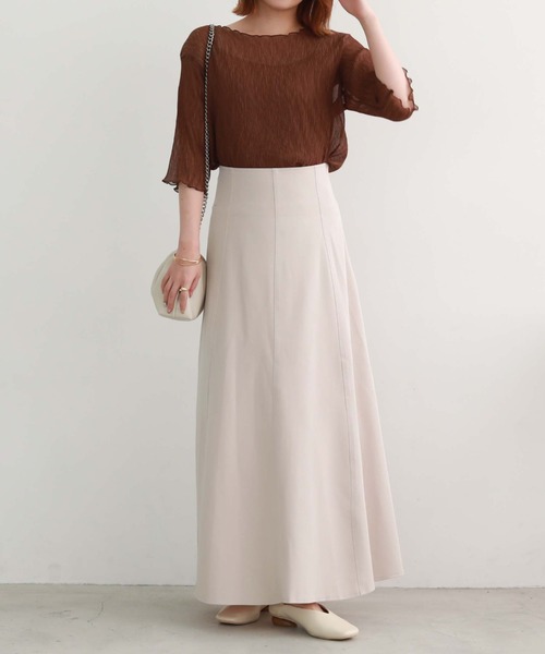 archives（アルシーヴ）の「Ｔ／Ｒバックレースアップスカート（スカート・レディース・ブラック/ブラウン/アイボリー/モカ・MEDIUM）」の9枚目の写真