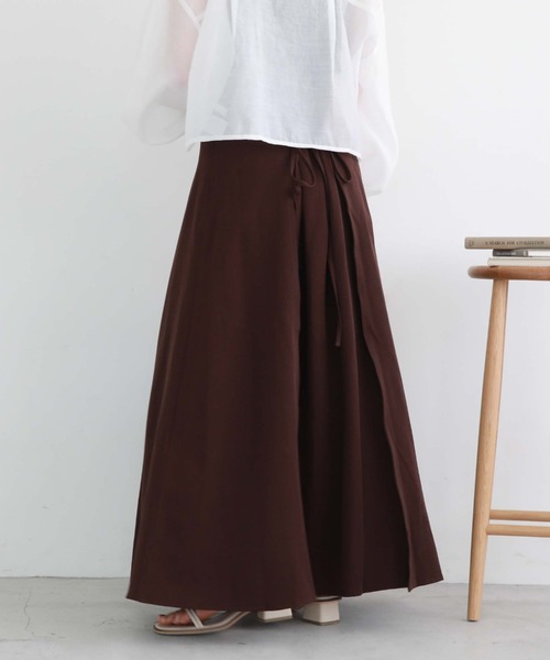 archives（アルシーヴ）の「Ｔ／Ｒバックレースアップスカート（スカート・レディース・ブラック/ブラウン/アイボリー/モカ・MEDIUM）」の14枚目の写真