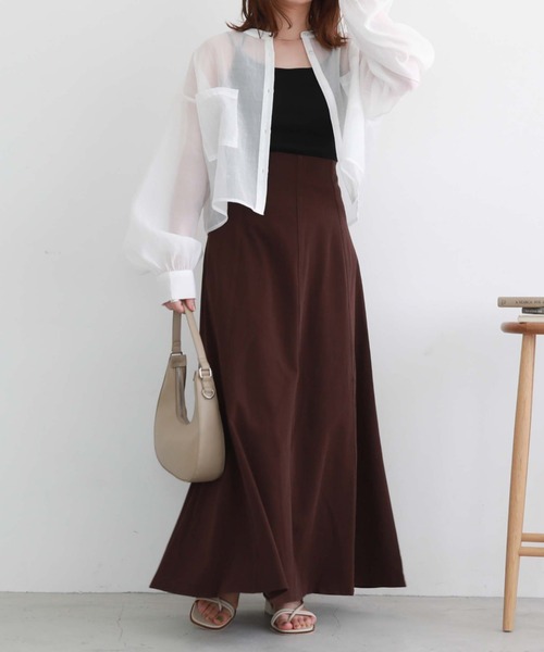 archives（アルシーヴ）の「Ｔ／Ｒバックレースアップスカート（スカート・レディース・ブラック/ブラウン/アイボリー/モカ・MEDIUM）」の17枚目の写真