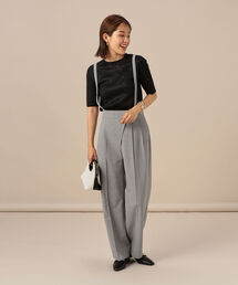 NOLLEY’S Sophi | サスペンダー付きストレートパンツ(その他パンツ)