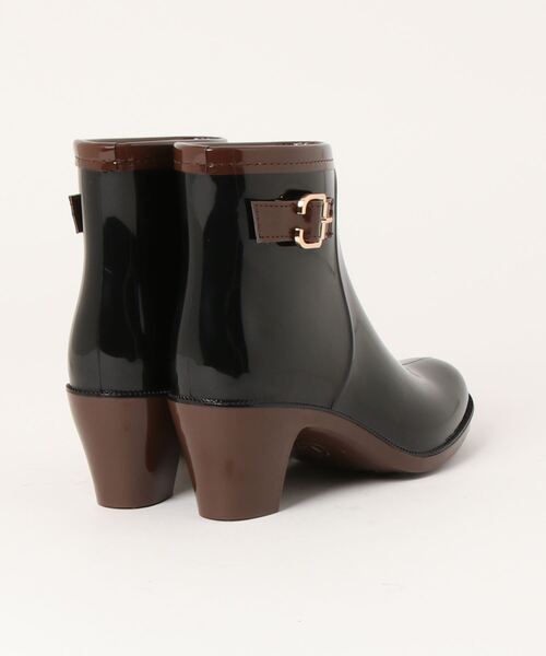 ROPE' PICNIC（ロペピクニック）の「バックルヒールアップレインブーツ（レインシューズ・レディース・ブラック/ベージュ系その他2・L/S/LL/M）」の4枚目の写真