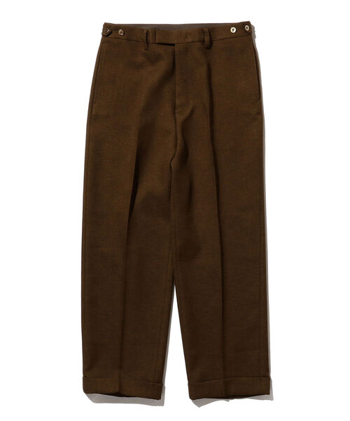 BEAMS PLUS（ビームスプラス）の「BEAMS PLUS / ダブルクロス ワイドトラウザーズ（デニムパンツ・メンズ・セージグリーン/ブラウン・S/L/XL/M）」の4枚目の写真