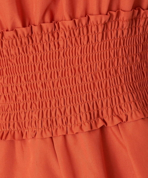 A de a.v.v（アードアー・ヴェ・ヴェ）の「シャーリングワンピ―ス（ワンピース・レディース・ブラック/オレンジ・36）」の10枚目の写真