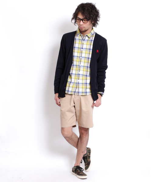 GIORDANO（ジョルダーノ）の「[GIORDANO]ライン刺繍カーディガン（カーディガン/ボレロ・メンズ・ブラック/グレー/ネイビー/レッド・SMALL/MEDIUM/LARGE）」の14枚目の写真