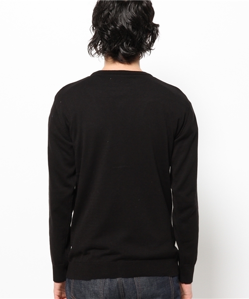 GIORDANO（ジョルダーノ）の「[GIORDANO]ライン刺繍カーディガン（カーディガン/ボレロ・メンズ・ブラック/グレー/ネイビー/レッド・SMALL/MEDIUM/LARGE）」の19枚目の写真