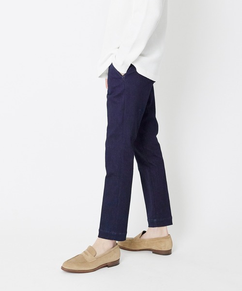 junhashimoto（ジュンハシモト）の「DENIM SLACKS（デニムパンツ・メンズ・ブラック/インディゴブルー・2/4/3/5）」の5枚目の写真