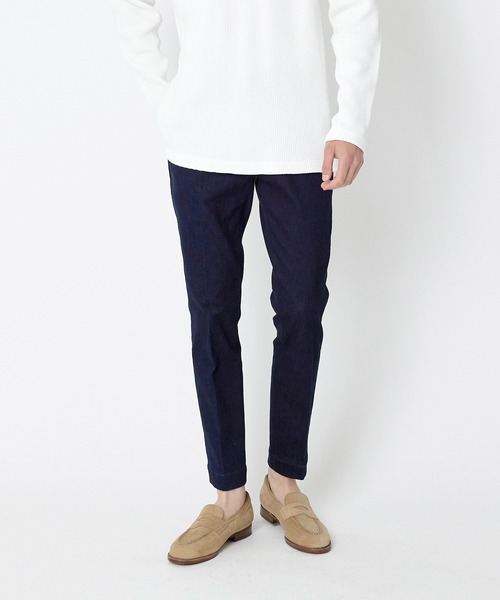 junhashimoto（ジュンハシモト）の「DENIM SLACKS（デニムパンツ・メンズ・ブラック/インディゴブルー・2/4/3/5）」の4枚目の写真