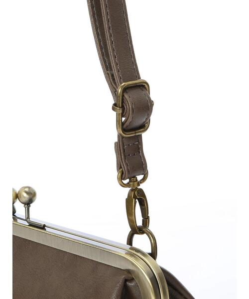 Samansa Mos2（サマンサ モスモス）の「がまぐちショルダーバッグ（ハンドバッグ・レディース・ブラック/ブラウン/グリーン・ﾌﾘ-）」の21枚目の写真