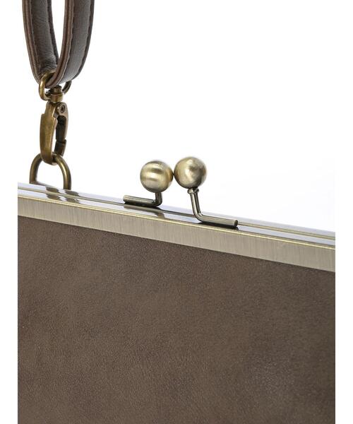 Samansa Mos2（サマンサ モスモス）の「がまぐちショルダーバッグ（ハンドバッグ・レディース・ブラック/ブラウン/グリーン・ﾌﾘ-）」の22枚目の写真