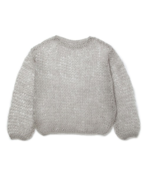 ニット・セーター HUECLOSET Snake Mohair Round Knit HUM VENT｜メリノ ウール ジャガード ニット サンカ セーター