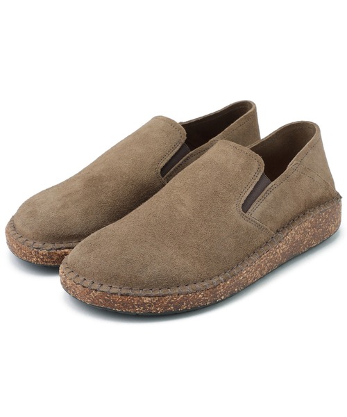 BIRKENSTOCKカランCallanスウェード スリッポン紺バブーシュ美品 BIRKENSTOCKカランCallanスウェード スリッポン紺バブーシュ美品