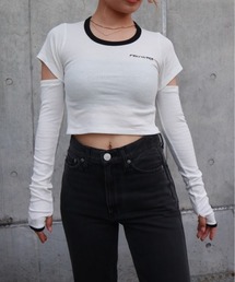 FIG&VIPER | バックオープンウォーマーT(Tシャツ/カットソー)