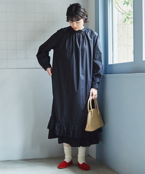 bulle de savon（ビュルデサボン）の「flower lace ワンピース 