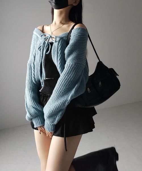 セール】※※【 5color 】クロスストラップダブルリボンショート