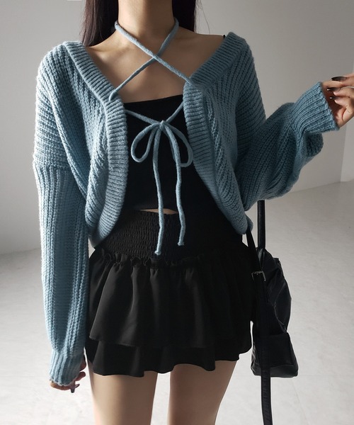 セール】※※【 5color 】クロスストラップダブルリボンショート