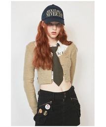 CRANK（クランク）の「A'GAM/9×.kom『CRANK/クランク』KNIT WARMER CARDIGAN/ウォーマーカーディガン（カーディガン/ボレロ・レディース）」