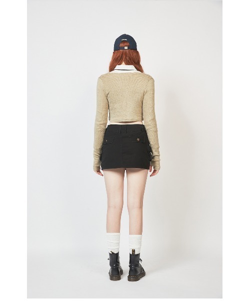 CRANK(クランク)の「A'GAM/9×.kom『CRANK/クランク』KNIT WARMER CARDIGAN/ウォーマーカーディガン(カーディガン/ボレロ・レディース・カーキ/ピンク/ネイビー・FREE)」の22枚目の写真