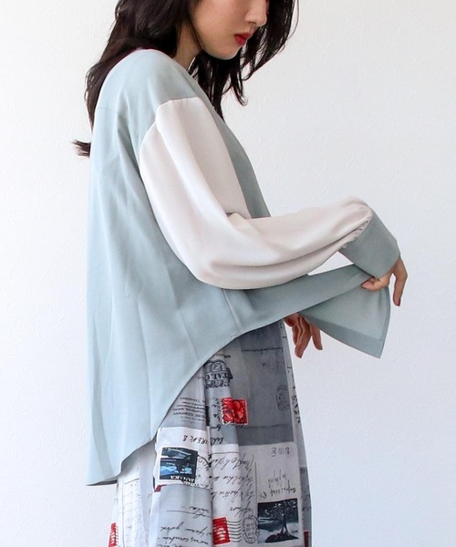 Three Four Time（ｽﾘｰﾌｫｰﾀｲﾑ）の「ポストカードPT配色ベルトワンピース  