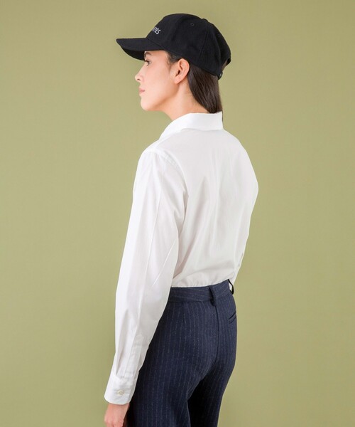 agnes b.（アニエスベー）の「コットン ポプリン 長袖 ブラウス "Jasmine"（シャツ/ブラウス・レディース・ホワイト・38/40/36）」の9枚目の写真