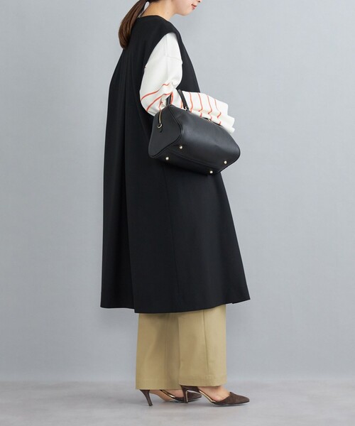 SHIPS（シップス）の「ツイルロングジレ◆（ベスト・レディース・ブラック/ベージュ・ONE SIZE）」の20枚目の写真