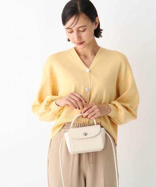 OPAQUE.CLIP(オペークドットクリップ)の「◆マイクロミニポシェット(ショルダーバッグ・レディース・ボルドー/ダークグリーン/オフホワイト・00)」の12枚目の写真