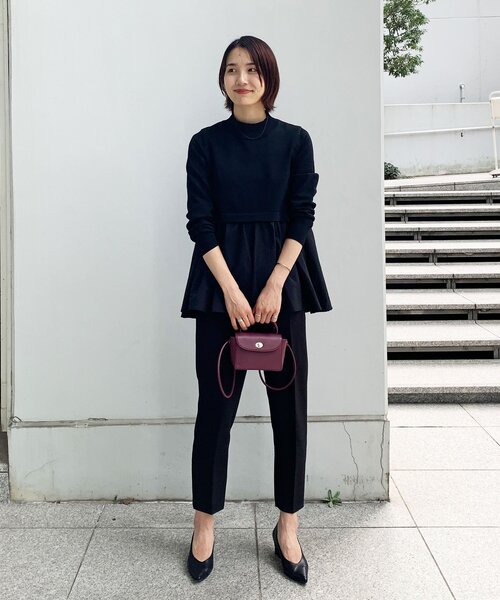 OPAQUE.CLIP(オペークドットクリップ)の「◆マイクロミニポシェット(ショルダーバッグ・レディース・ボルドー/ダークグリーン/オフホワイト・00)」の7枚目の写真