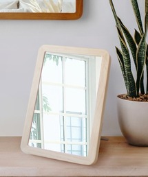 salle de bal（サルデバル）の「Acoustic / アコウスティック  wood Frame Mirror ウッド フレーム ミラー LL AC 9 PDI（手鏡/メイクミラー）」