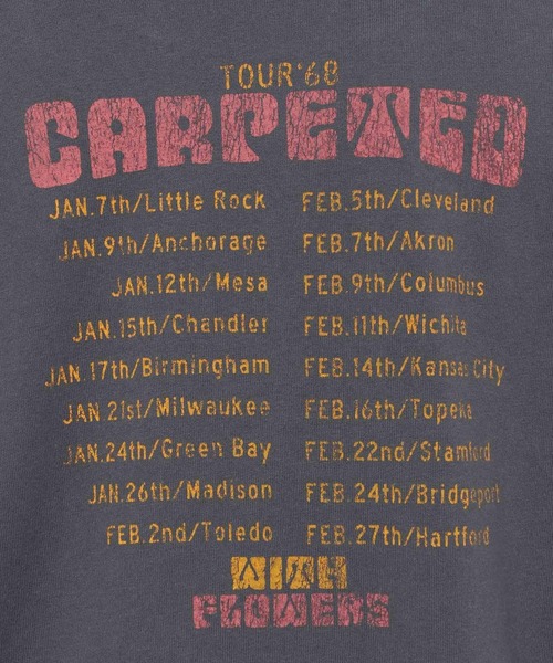 PAGEBOY（ページボーイ）の「ロックツアーロンT（Tシャツ/カットソー・レディース・チャコールグレー/オフホワイト/ターコイズブルー・FREE）」の10枚目の写真