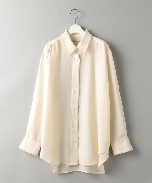 BEAUTY&YOUTH UNITED ARROWS（ビューティーアンドユースユナイテッドアローズ）の「キュプラブレンド エンブロイダリー シャツ（シャツ/ブラウス・レディース・ナチュラル/ダークブラウン・FREE）」の19枚目の写真