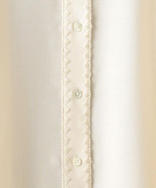 BEAUTY&YOUTH UNITED ARROWS（ビューティーアンドユースユナイテッドアローズ）の「キュプラブレンド エンブロイダリー シャツ（シャツ/ブラウス・レディース・ナチュラル/ダークブラウン・FREE）」の20枚目の写真