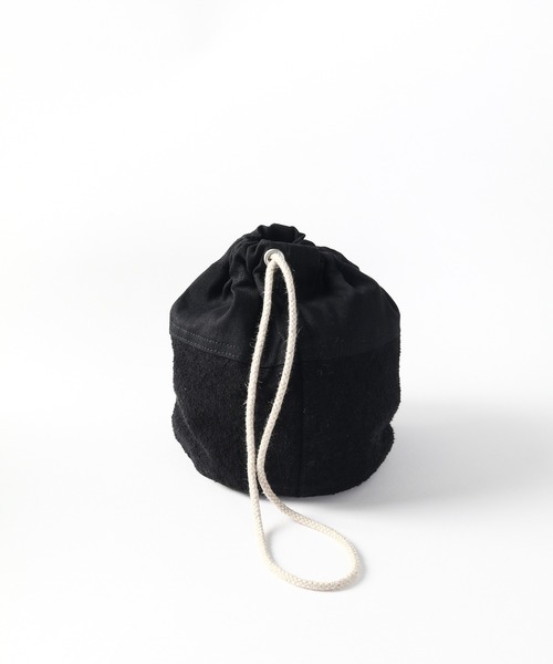 SETTO(セット)の「MINIMA BAG:巾着バッグ(ショルダーバッグ・レディース・ブラック/オフホワイト・FREE)」の10枚目の写真