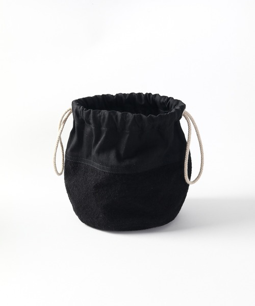 SETTO(セット)の「MINIMA BAG:巾着バッグ(ショルダーバッグ・レディース・ブラック/オフホワイト・FREE)」の11枚目の写真