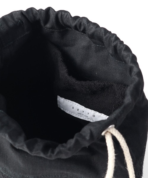 SETTO(セット)の「MINIMA BAG:巾着バッグ(ショルダーバッグ・レディース・ブラック/オフホワイト・FREE)」の12枚目の写真