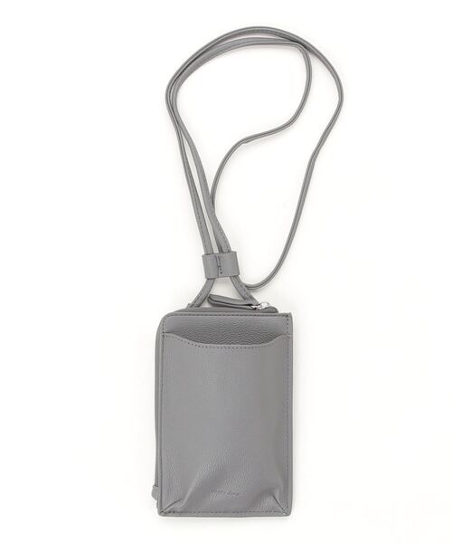 Legato Largo(レガートラルゴ)の「Legato Largo / レガートラルゴ / フルグレインフェイクレザー スマホショルダー / LG-D1161Z(ショルダーバッグ・レディース・グレイッシュベージュ/ライトブルー/ブラック/グレー・ONESIZE)」の12枚目の写真