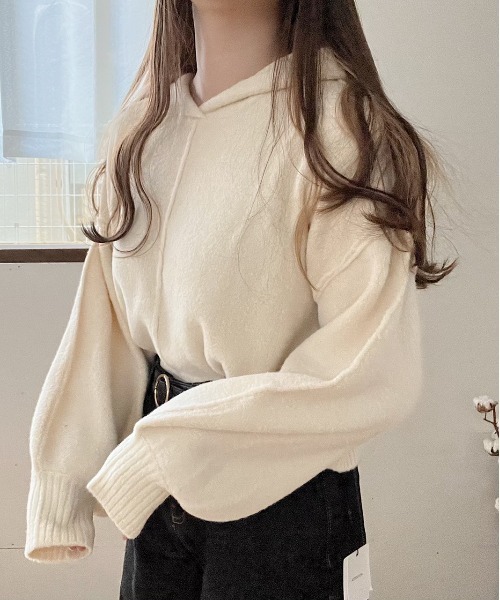 【Nana】オンフィールドフーディ　Ｌサイズ 未使用・美品 Nana(ナナ)（ナナ）の「ルーズニットフーディ（パーカー）」 - WEAR