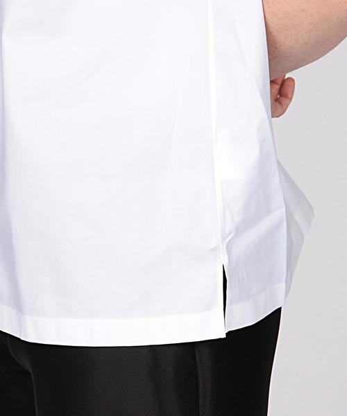 EN ROUTE（アンルート）の「ENR オックスバンドカラー ショートスリーブ（シャツ/ブラウス・メンズ・ホワイト/ネイビー・3/1/2）」の8枚目の写真