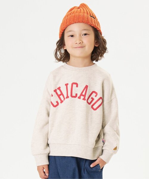 F.O.KIDS(エフオーキッズ)の「アーチロゴスウェット(スウェット・キッズ・ネイビー/オレンジ/グリーン/レッド/アイボリー/グレー・80/90/95/100/110/120/130/140)」の2枚目の写真
