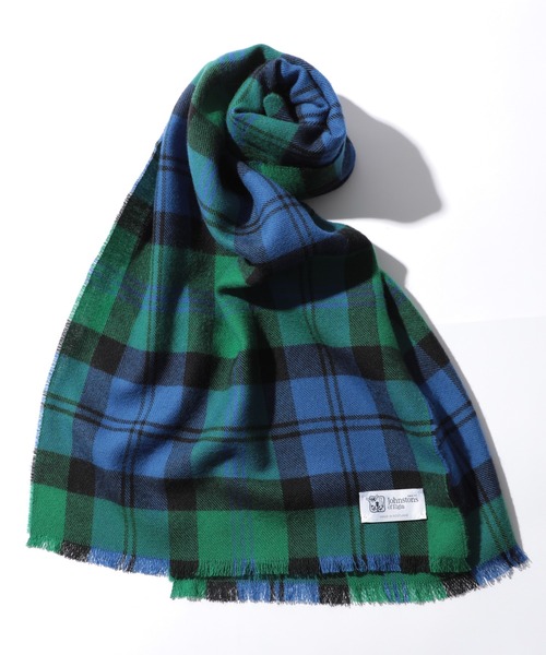 Johnstons of Elgin(ジョンストンズオブエルガン)の「【Johnstons】タータンチェック&無地ストール WD000446AW22 PLAIN/TARTAN(マフラー・レディース・ネイビー/オレンジ/ダークグレー/ベージュ/パープル/ブルー系1/ブラック系1/グレー系1/ベージュ系2/ベージュ系1/グリーン系1/ワイン/レッド系1/ブラック・FREE)」の10枚目の写真