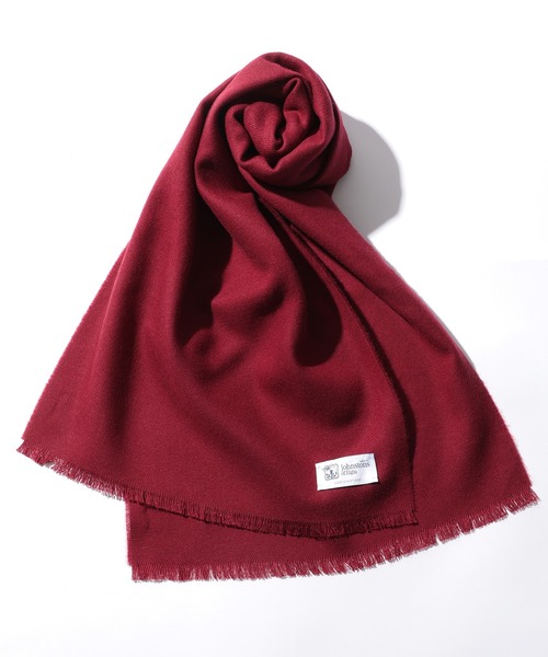 Johnstons of Elgin(ジョンストンズオブエルガン)の「【Johnstons】タータンチェック&無地ストール WD000446AW22 PLAIN/TARTAN(マフラー・レディース・ネイビー/オレンジ/ダークグレー/ベージュ/パープル/ブルー系1/ブラック系1/グレー系1/ベージュ系2/ベージュ系1/グリーン系1/ワイン/レッド系1/ブラック・FREE)」の12枚目の写真